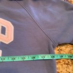 Gap  Hoodie Womens Blue Fleece Lined Arch Logo Kangaroo Pocket Full Zip Size S Photo 5