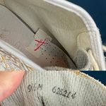 Zodiac Vintage 80s Silver Gold Metallic Leather High Top Sneakers Photo 9