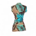 Cache vintage y2k tropical print Caché fitted top with a V-neckline and wrap detail Photo 1
