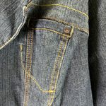 LA Blues Denim Jacket Womens 20W Jean Blazer Button Front Pockets Dark Wash Blue Photo 6