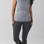 Lululemon  Speed Crop Legging in Giant Herringbone Black Heathered Black Size 4 Photo 0