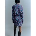 ZARA  | Floral Long Sleeve Dress Photo 3