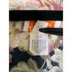 Vintage 90s Floral Blazer Sz Large Lady Carol of NY 3/4 sleeves Blue Photo 9