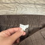 Little lies brown corduroy wide leg pants with raw hem size small Photo 2