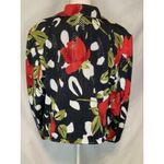 Mesmerize Whimsigoth Shacket XL Blazer Top Black Floral Bloomcore Shimmer Zip Photo 4