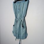 Bella Dahl  chambray strapless dress size large Photo 2