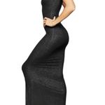 SKIMS Soft Lounge Slip Maxi Dress in Onyx Foil Glitter NWT Photo 9