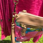 Amber H Moran crossbody/ clutch pink flower bag Multiple Photo 5