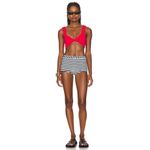 Hunza G Juno Bikini Top in Red One Size New Womens swimsuit Photo 3
