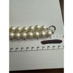 Vintage Havana 90's Vintage‎ Womens Chunky White Beaded Pearl Tone Tiered Layered Bracelet Y2K Photo 3