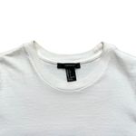 Forever 21 🔃 White Crew Neck Short Sleeve Crop Top Photo 2