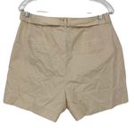 A New Day NEW High Waisted Belted Cotton Chino Shorts 10 Cream Business Casual Photo 1