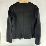 Vince Black Tailored Wool Blend Faux Leather Zip-up Jacket, Sz 2 Photo 1