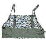 Aerie Offline Sports Bra Medium Support Floral Print Green Blue Women's M Photo 3