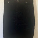 Christopher & Banks FINAL MARKDOWN  black velvet jeans style skirt 10 Photo 0
