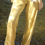 LA Relaxed Hemp Cuffed Pant Lichen Soft Yellow M New Size M Photo 0