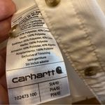 Carhartt  force relaxed fit lightweight long sleeve button down shirt white small Photo 4
