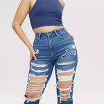 American Eagle Stretch Ripped Curvy Mom Jean Photo 0