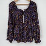 Adyson Parker Long Sleeve Floral Tier Peasant Blouse Purple Size 1XL New w/ Tag! Photo 3