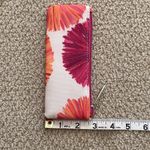 Clinique Lulu dK for  Floral Small Pouch Zipper Bag Flowers Pink Red White EUC Photo 6
