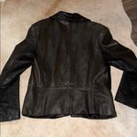 Classic Black Leather Jacket butter soft size medium Photo 5