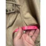 HARLEY DAVIDSON Cream SUEDE LEATHER CROP MOTORCYCLE RIDING JACKET Women's Size Tan Size M Photo 11