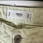 Mango Pale Lemon Yellow Wide Leg Denim Jeans Size 4 Photo 4