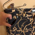 Ganni  Cutye Cropped Baroque-Print Straight Leg Jeans Photo 8