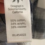 Athleta  lumberjill flannel black white plaid button up XL NWT $89 Photo 7