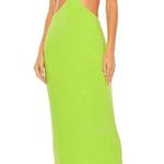 Mac Duggal 27110 Size 6 Bright Lime Neon Green Cutout Twist Open Back Maxi Dress Photo 0