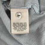 Holding Horses Shirt Womens Small Blue White Striped Crochet Button Down Top Photo 5