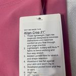 Lululemon Align High Rise Crop Leggings Pink Lush 10 Nwt Photo 7