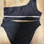 Nasty Gal  Torso Cut Out One Shoulder Swimsuit Black Size 16 Photo 6