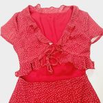 superdown Mercy Polka Dot Dress in Red Photo 3