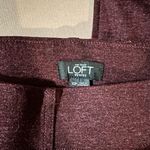 Loft Burgundy Seamed Ponte Legging Photo 1