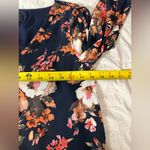 Lulu's Navy and Orange Floral Dress Sz S Blue Photo 10