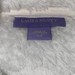 Laura Scott White Fuzzy Zip Up Photo 1
