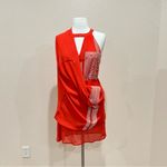 THML  Tangerine Embroidered Cut Out Dress Size Small Photo 8