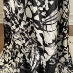 Deb Black White Satin Gown Animal Print Dress Satin Mob Wife 3 4 Photo 5
