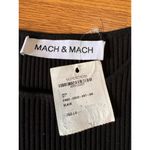 Mach & Mach bodycon Ribbed Cutout Long Sleeve Sweater Dress size L Photo 8