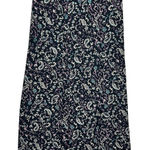 VTG Casual Corner Women Whimsigoth Maxi Skirt 8 Black Floral Paisley Cottage Photo 0