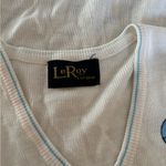 Vintage LeRoy Sweater Tennis Theme Activewear Pickleball Blue Photo 2