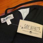 Say What? Black Jumpsuit Size Small Photo 6