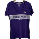 Rivalry Threads  TCU Texas Christian University Horned Frog V Neck Shirt Medium Photo 0