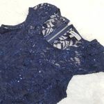 Bailey blue  Sheer Fit & Flare Cocktail Dress Photo 1