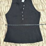 Michael Stars  Size 1X Black Norah Sleeveless Polo Shirt NWT Neutral Basic Classy Photo 10