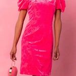  . Velvet Vibrant Pink Dress Size 6. Chic Ivy City Co. dress in vibrant pink. Features elegant floral accents. Ideal for stylish events.. NWT Photo 0