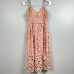 FIT &‎ FLARE LACE CAMI DRESS by BEAUTIFUL GIRL SIZE SMALL with pockets Pink Photo 9