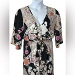 Jaase Anthropologie  Floral Boho Romper Medium Wide Leg Bell Sleeve Photo 5