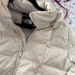 The North Face  Beige Cream Long Down 550 Puffer Jacket (Flaws) Photo 9